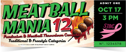 Meatball Mania 12 Ticket - image only
